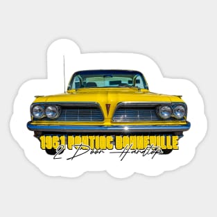 1962 Pontiac Bonneville 2 Door Hardtop Sticker